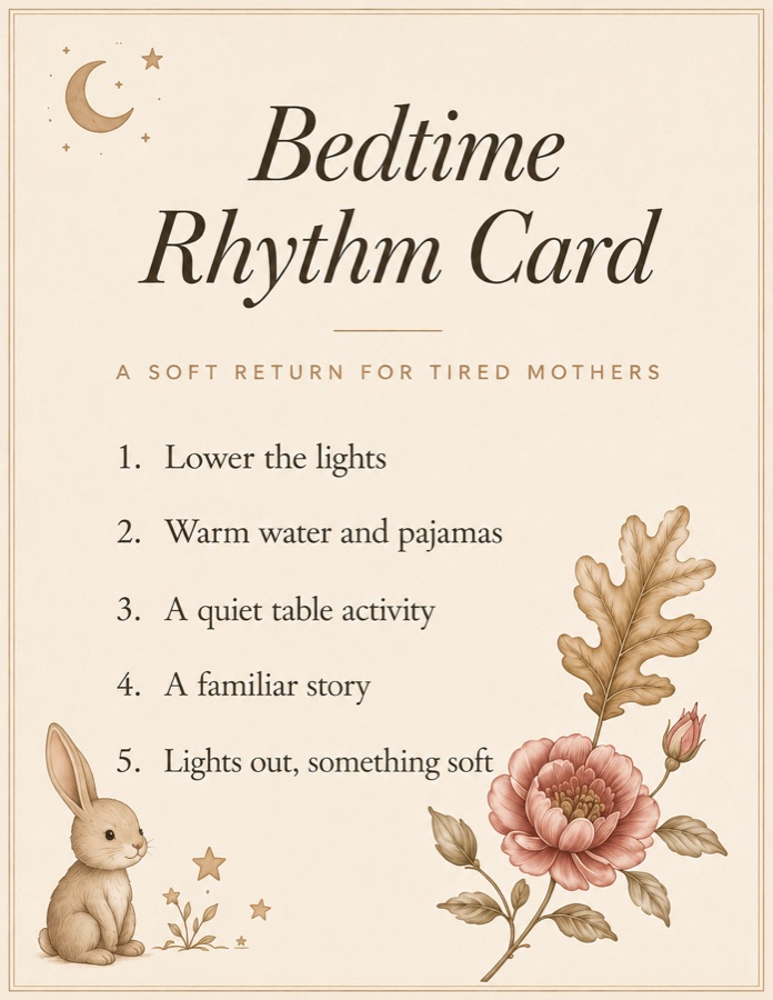 Bedtime Rhythm Card