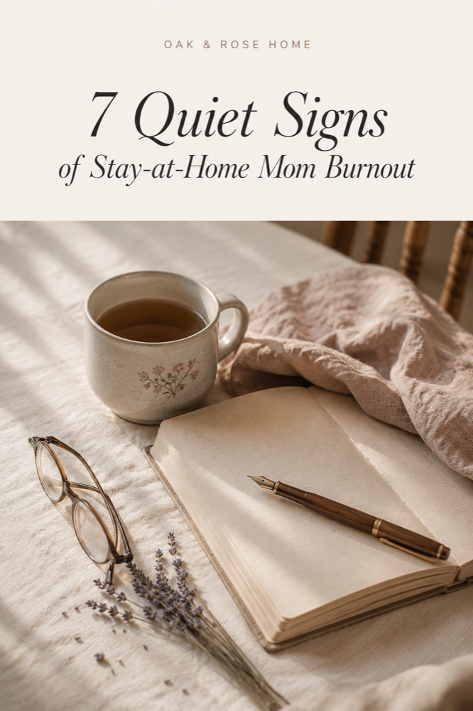 7 quiet signs of stay-at-home mom burnout — Oak & Rose Home