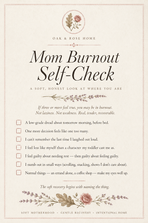 Mom Burnout Self-Check