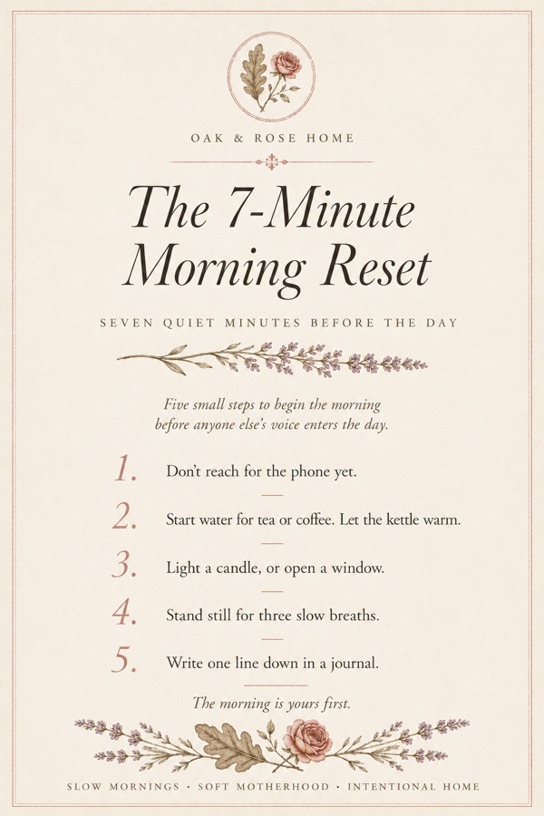 7-Minute Morning Reset Card